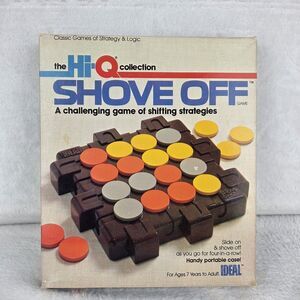 Vintage 1984 Ideal Hi-Q Shove Off Strategy Game Complete Excellent Condition
